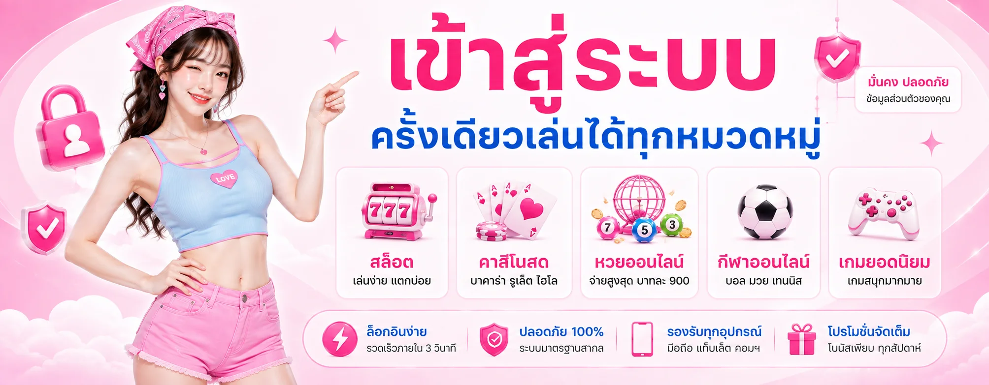 จุดเด่นสล็อตเว็บตรง PGLUCKY ไม่ผ่านเอเย่นต์
